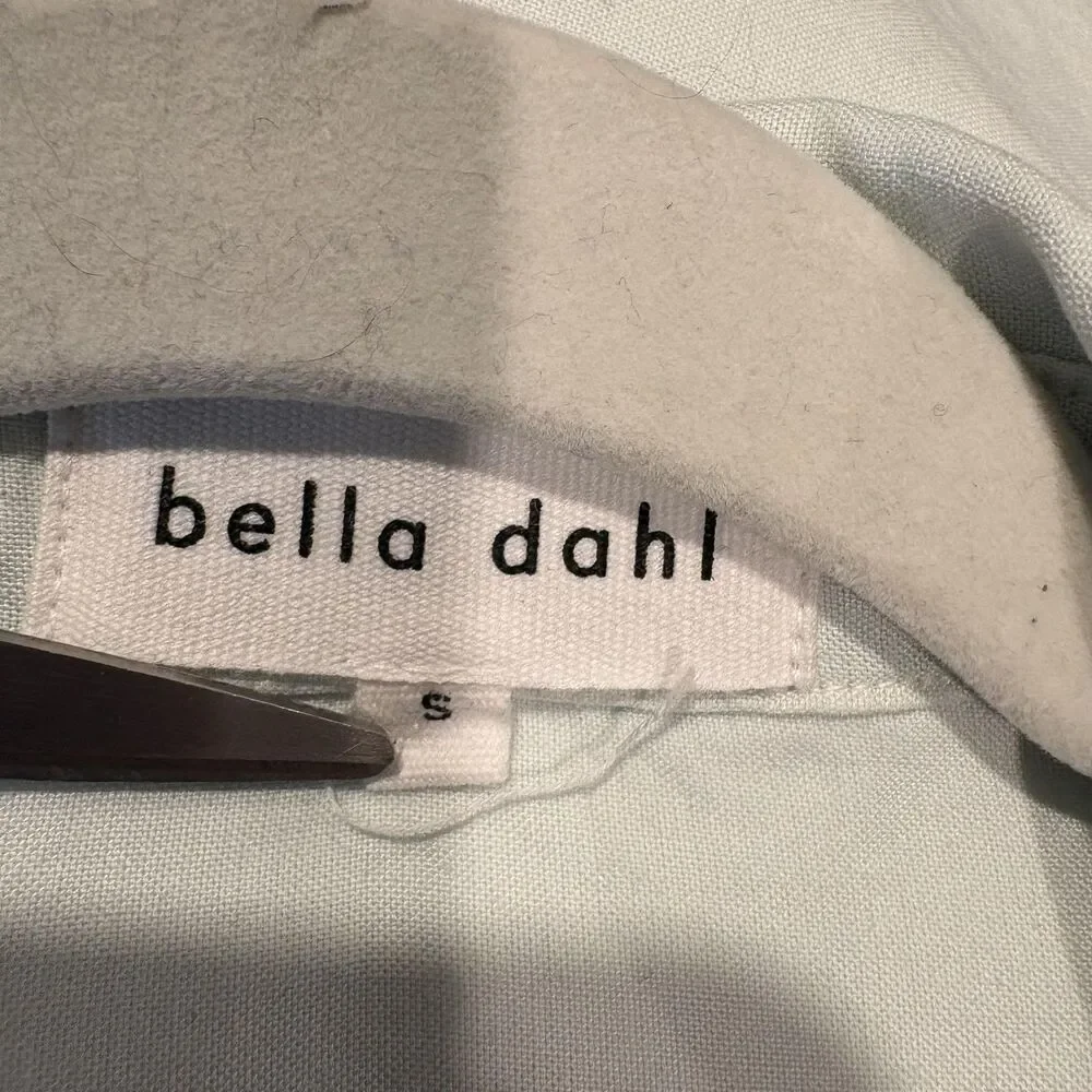 Bella Dahl Shirt Womens S Green Collared Button Front Long Sleeve Lyocell Top